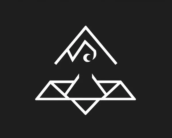 Geometric Bawarchi Logo with Clean Lines PNG