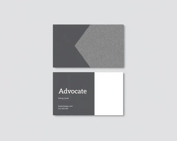 Geometric Pattern Advocate Visiting Card Design