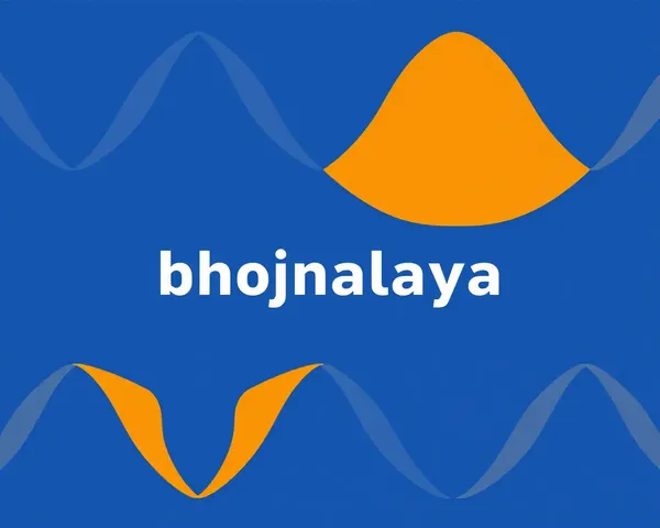 Geometric Pattern Bhojnalaya Banner with Spoon Logo