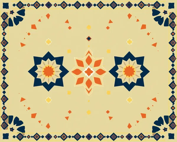 Geometric Pattern Illustration on Randal Maa's Invitation Card