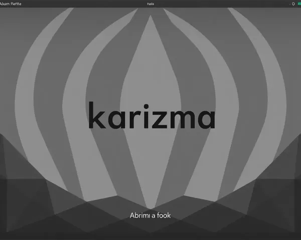 Geometric Pattern Karizma Album Title Background HD
