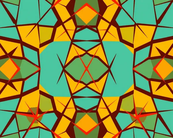 Geometric Pattern on Bold 8x12 Design