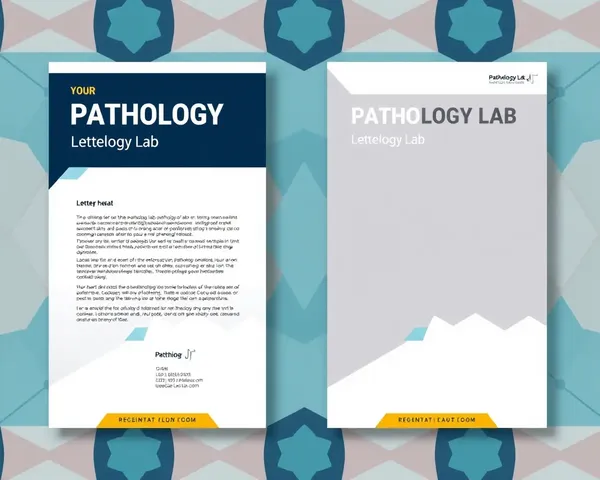 Geometric Pattern on Modern Edgy Lab Letterhead