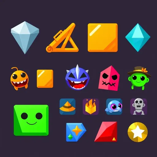 Geometry Dash Icons: Iconic Symbols in Geometry