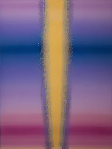 Ghazal-Inspired Abstract Art with Deep Blues