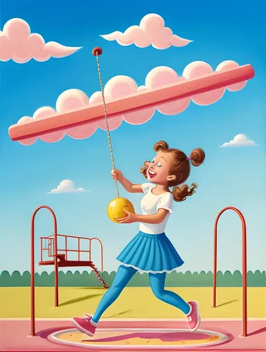 Ghost Girl Pic: Haunted Playground Playful Whimsy