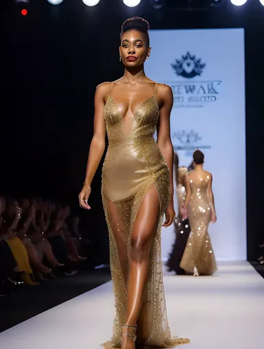 Glittering Diamonds and Confetti for Radiant Hot Sexy Model