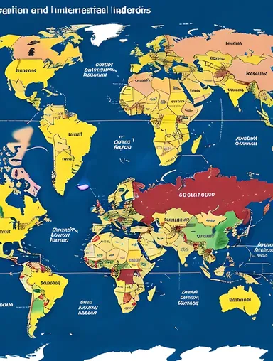 Global Economy Map Highlights International Trade and Indicators