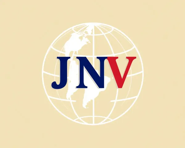 Global JNV Logo PNG: Globe and Map Combination