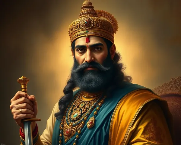 Golden Glow Surrounds Chhatrapati Shivaji Maharaj's Royal Portrait