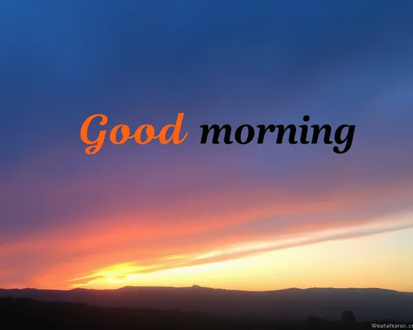 Good Morning Image Download in High Definition