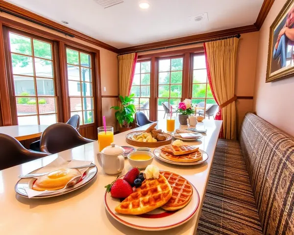 Good Morning Image Shukrawar: Cozy Breakfast Nook with Pancakes and Fresh Fruit