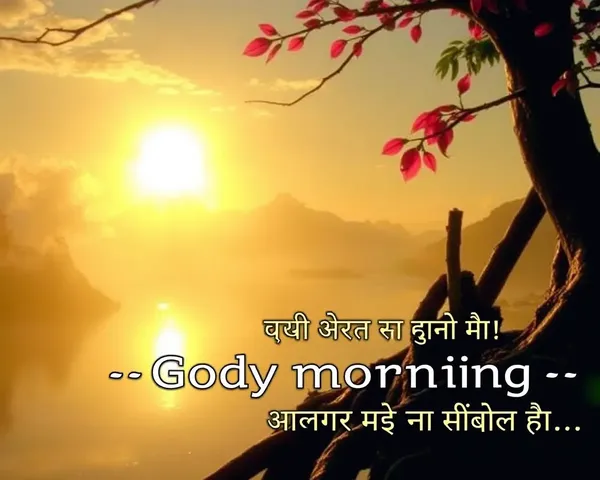 Good Morning Images with Hindi Quotes