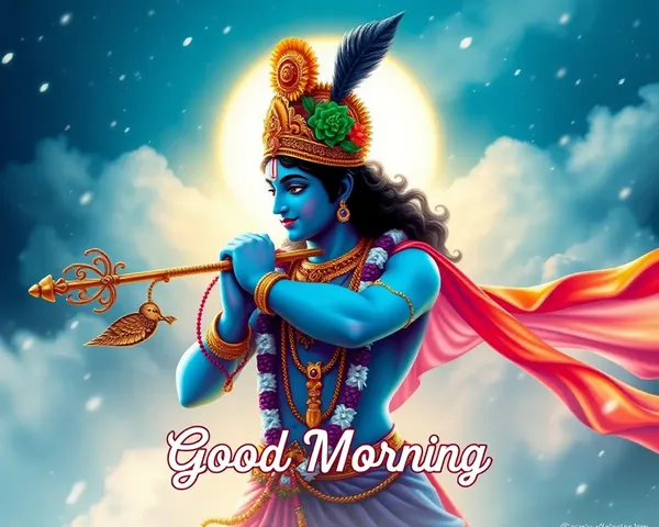 Good Morning Krishna Images Found Online