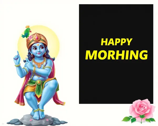 Good Morning Krishna Images for Greeting