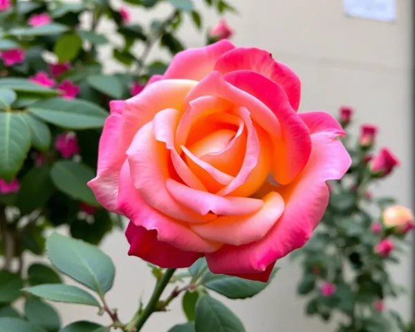 Good Morning Rose Image Captures Beautiful Morning Scene