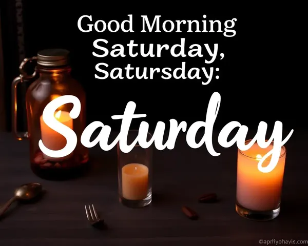Good Morning Saturday Images for Your Day
