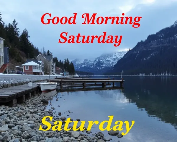 Good Morning Saturday Images with Lovely Scenery