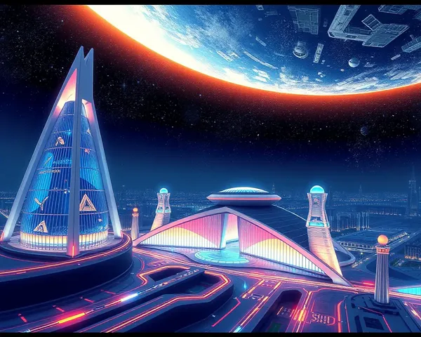 Good Morning Shaniwar Image: Futuristic Shaniwar Wada Space-Age Illustration