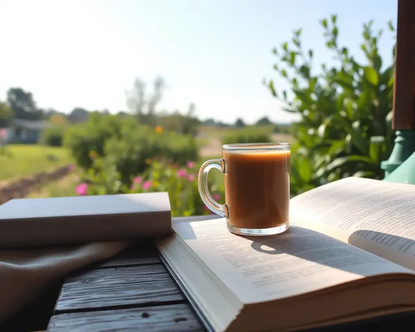 Good Morning Sunday: Serene Morning with Coffee and Book