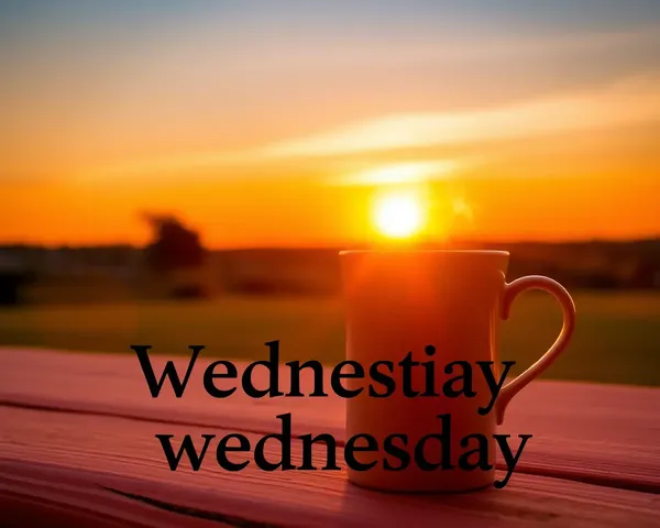 Good Morning Wednesday with Steaming Hot Coffee