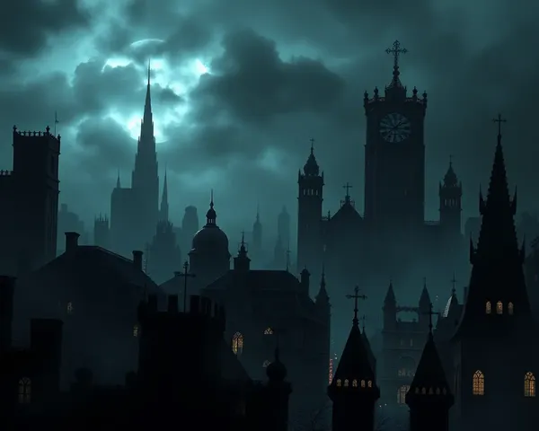 Gothic City Vampire Wallpaper in 4K Resolution