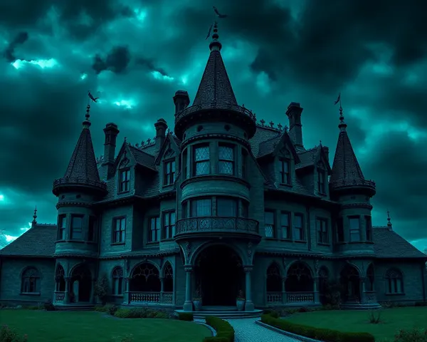 Gothic Mansion Vampire Wallpaper in 4K Resolution