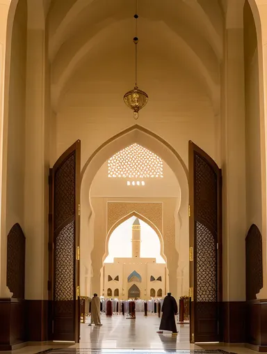 Grand Entrance of Masjid Nabawi in Medina
