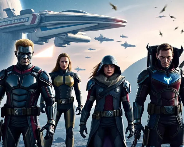 Guardians of the Galaxy in 4K Space Station Wallpaper