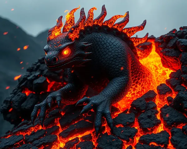 Halgi Emerges from Fiery Volcanic Eruption