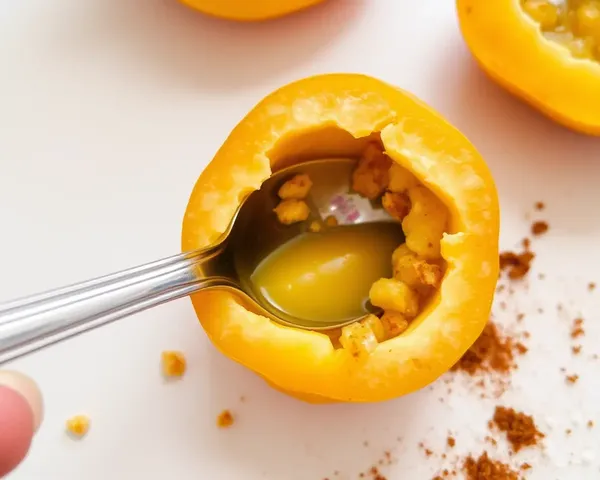 Halved Mosambi Fruit with Sugar and Cinnamon Crumbs