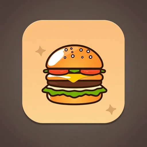 Hamburger Icon: Representing a Delicious and Iconic Meal