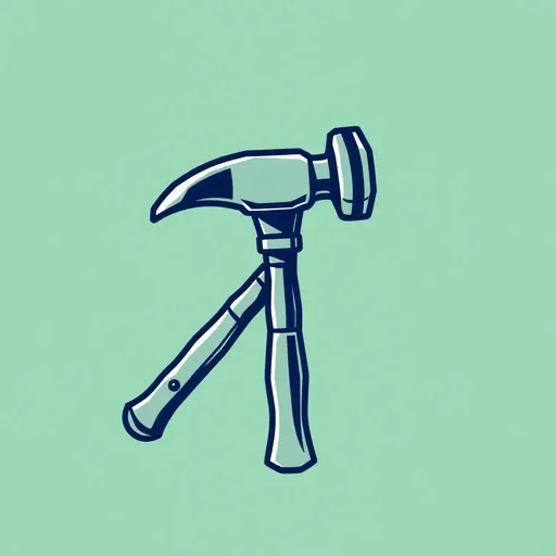 Hammer Icon: Representing Construction and Building Industry