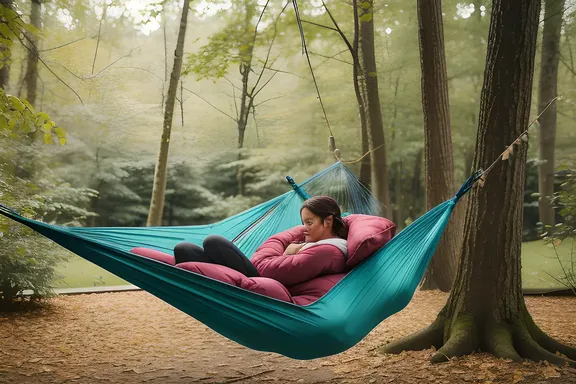 Hammock Zzz's with Swaying Leaves