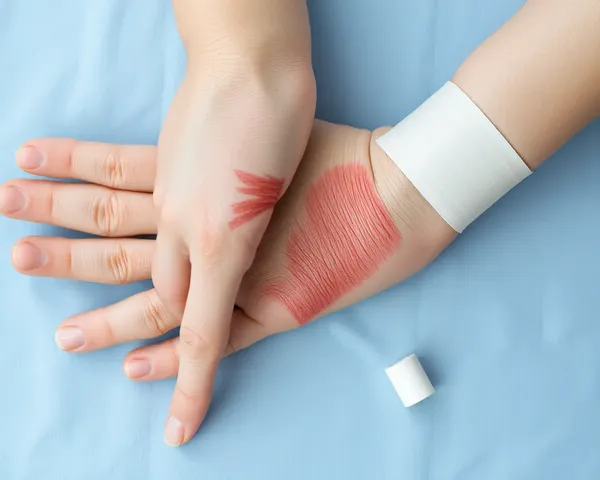 Hand Cut Injury Images Require Immediate Bandage Treatment