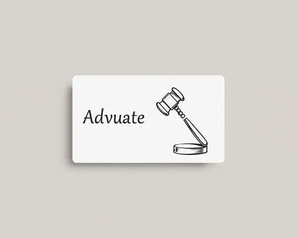 Hand-Drawn Illustration Advocate Visiting Card Design