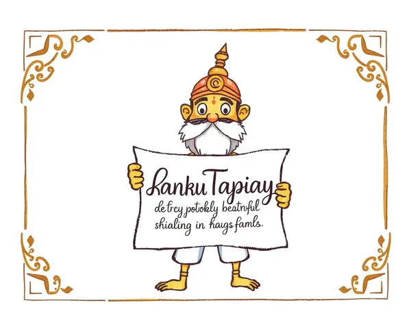 Hand-Drawn Kanku Pagla Scrolls Invitation Card