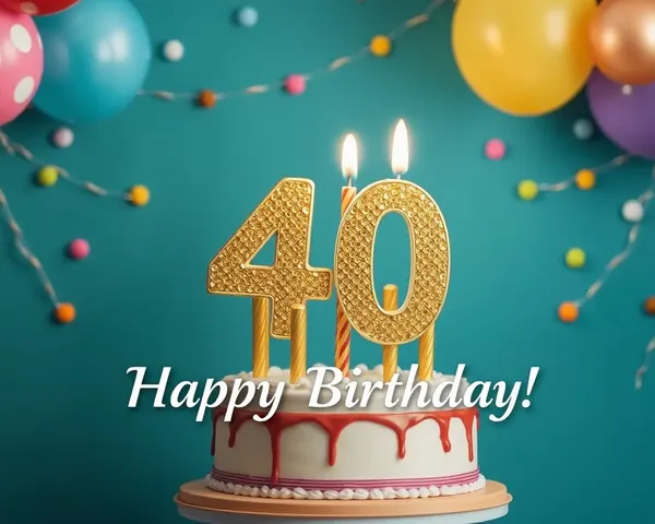 Happy 40th Birthday Image Wishes and Messages