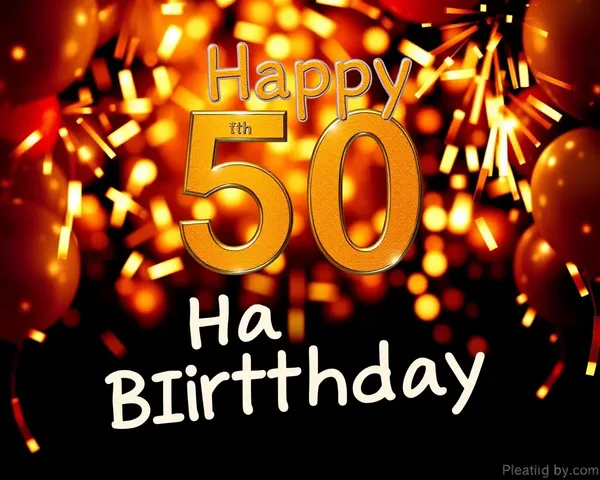 Happy 50th Birthday Wishes with Lovely Image Gallery