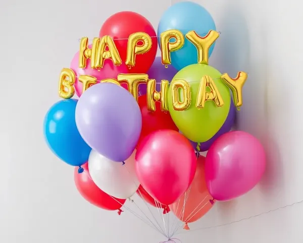 Happy Birthday Balloons Images for Party Decor