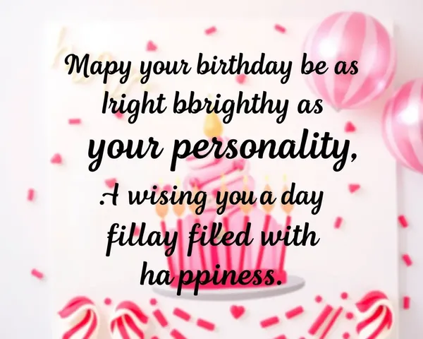 Happy Birthday Wishes for a Bright Personality