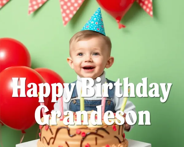 Happy Birthday to Our Lovely Grandson with Images