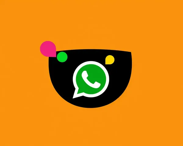 Happy Face with WhatsApp Logo and Colorful Shapes DP