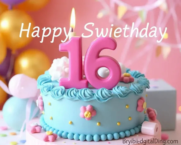 Happy Sweet 16 Birthday Images for Girls Party