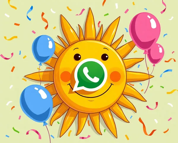 Happy WhatsApp DP with Confetti and Balloons Background