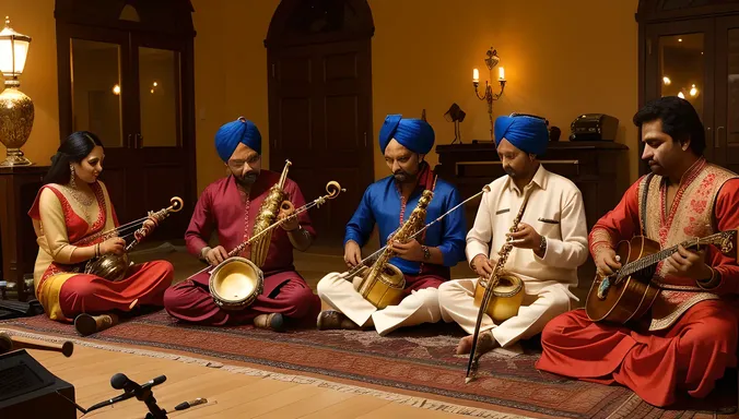 Harmonious Group Performance with Shehnai Player
