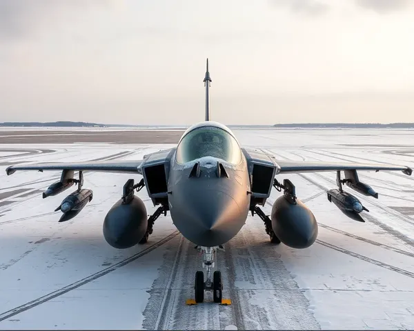 Harrier Prepares for Cold-Weather Mission with Frosty Engines