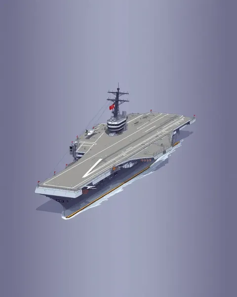 Harry Truman Aircraft Carrier Original Configuration Island Superstructure Wires