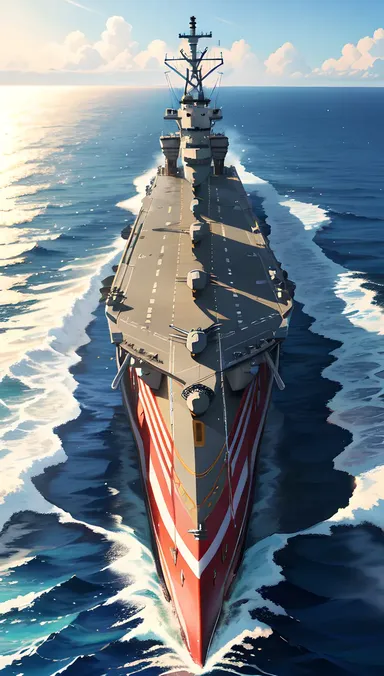 Harry Truman Aircraft Carrier Sails Through Mediterranean Sea