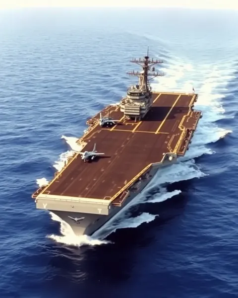 Harry Truman Aircraft Carrier Sails Through Open Ocean Waters
